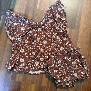 Rylee + Cru Rust Floral Set